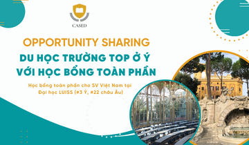 Opportunity sharing: Học bổng trường LUISS